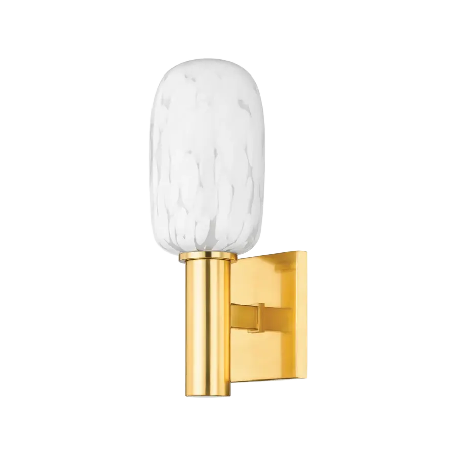 Abina Wall Sconce in Aged Brass - Image 1