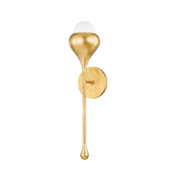 The Luciel Wall Sconce transforms organic inspiration into refined luxury. Its acorn-on-branch design features gently curved forms finished in Vintage Gold Leaf, creating a jewelry-like aesthetic that's both surreal and sophisticated.