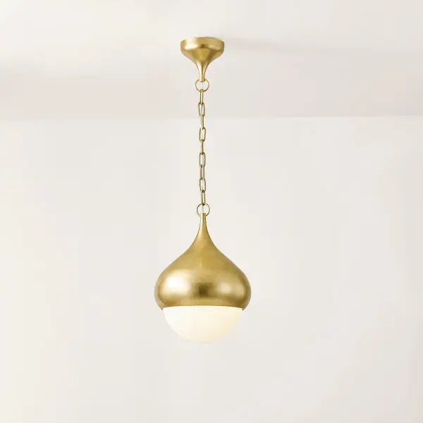 Luciel Pendant in Vintage Gold Leaf - Image 5