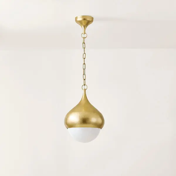 Luciel Pendant in Vintage Gold Leaf - Image 7