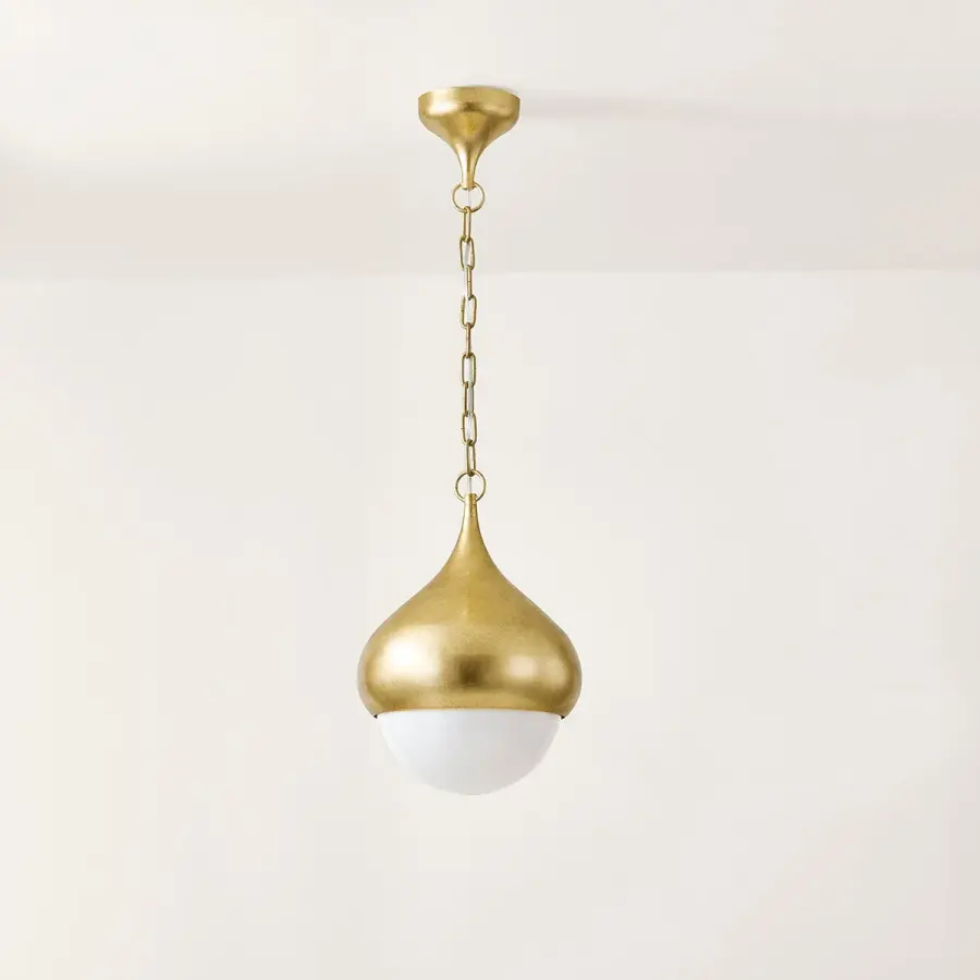 Luciel Pendant in Vintage Gold Leaf - Image 7