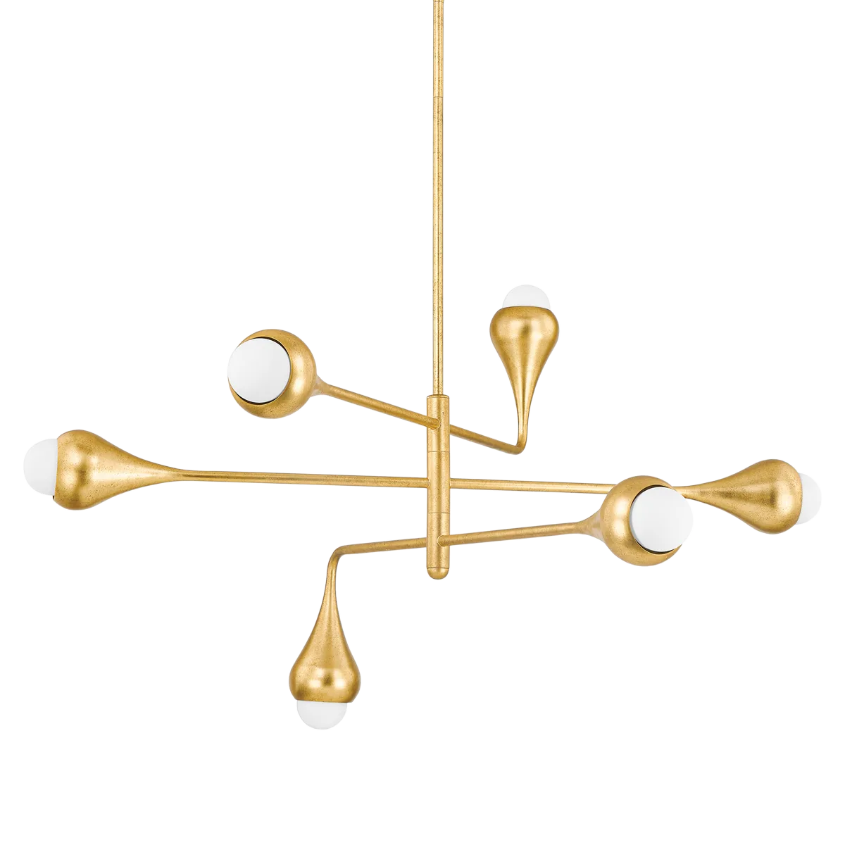 Luciel Chandelier in Vintage Gold Leaf