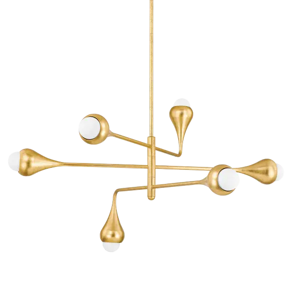 The Luciel Chandelier transforms organic inspiration into refined luxury with its acorn-and-branch design. Finished in Vintage Gold Leaf, this jewelry-like fixture creates a surreal, otherworldly presence perfect for elevated interiors.