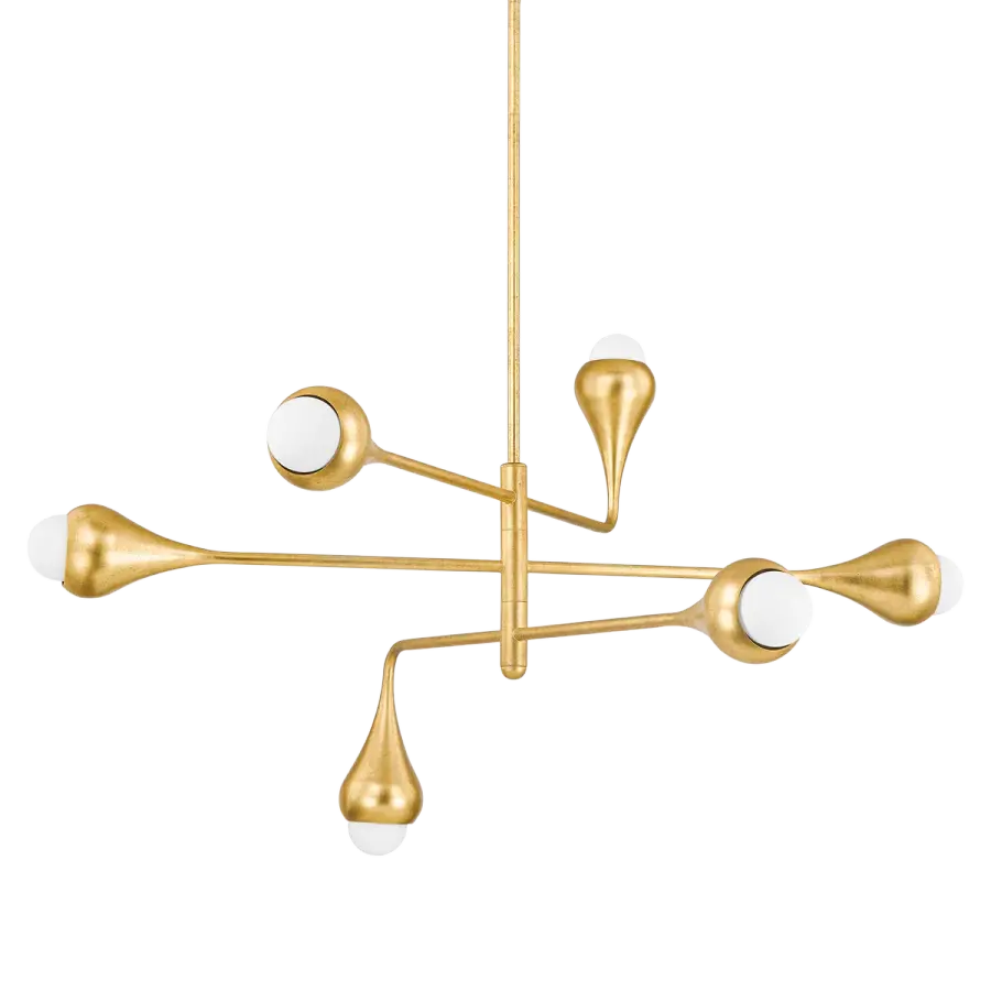Luciel Chandelier in Vintage Gold Leaf - Image 1