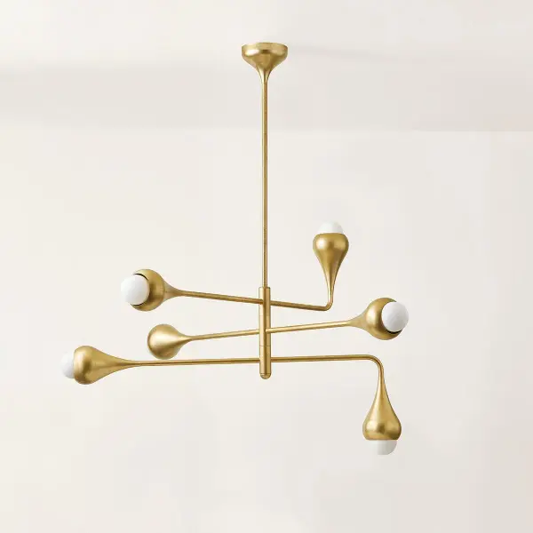 Luciel Chandelier in Vintage Gold Leaf - Image 3