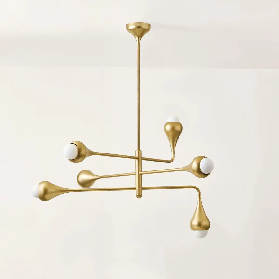 Luciel Chandelier in Vintage Gold Leaf - Image 3