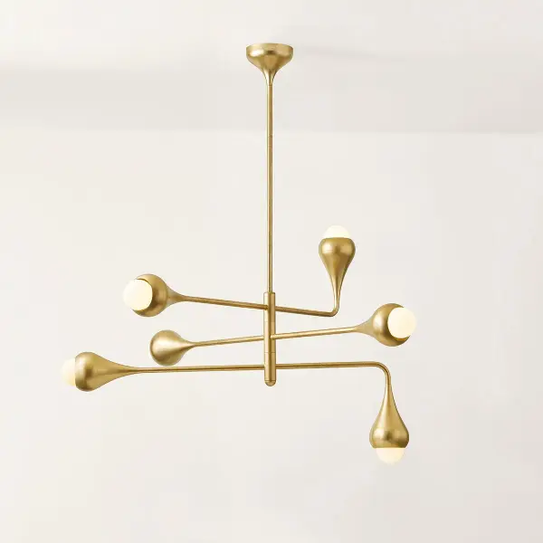 Luciel Chandelier in Vintage Gold Leaf - Image 5