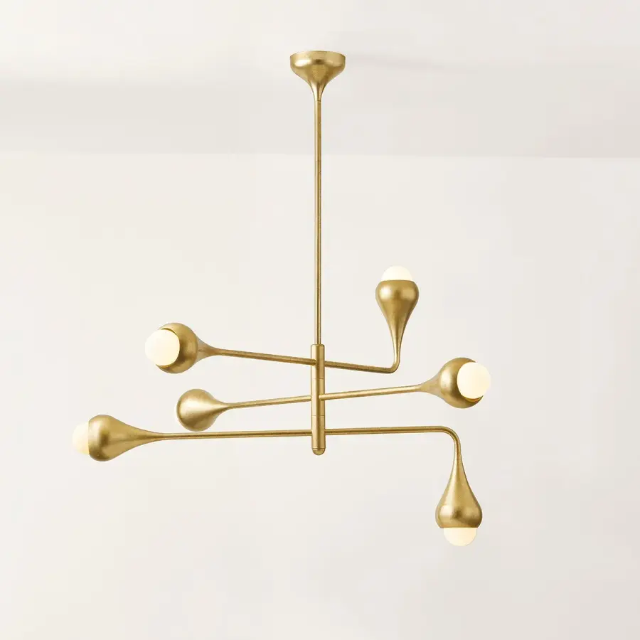 Luciel Chandelier in Vintage Gold Leaf - Image 5