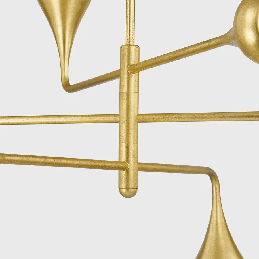 Luciel Chandelier in Vintage Gold Leaf - Image 6