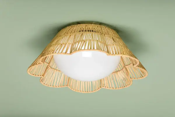 Rosa Flush Mount in Aged Brass - Image 5