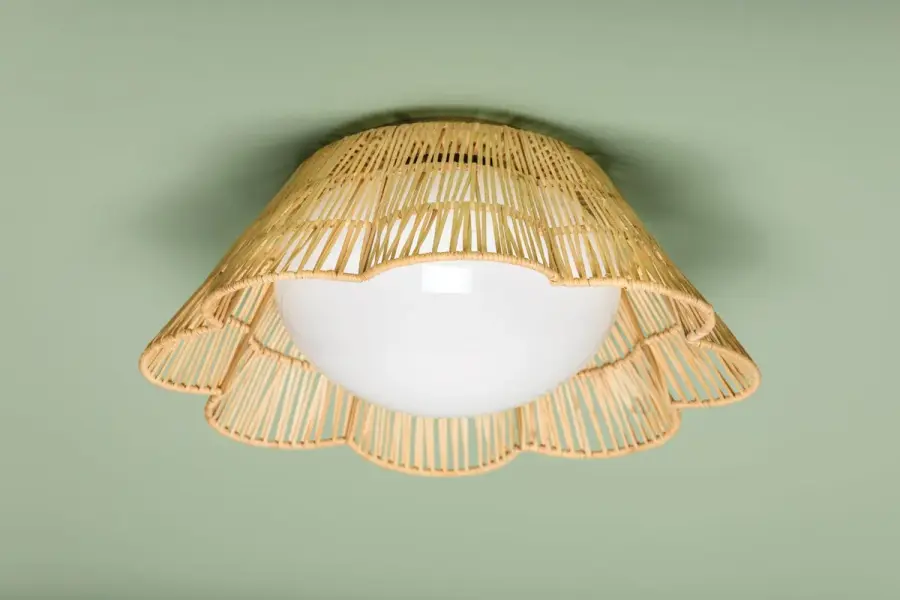 Rosa Flush Mount in Aged Brass - Image 5