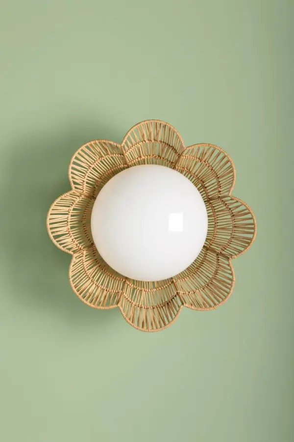 Rosa Flush Mount in Aged Brass - Image 7