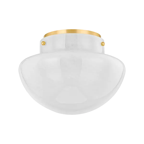 Lilou Flush Mount in Aged Brass - Image 1