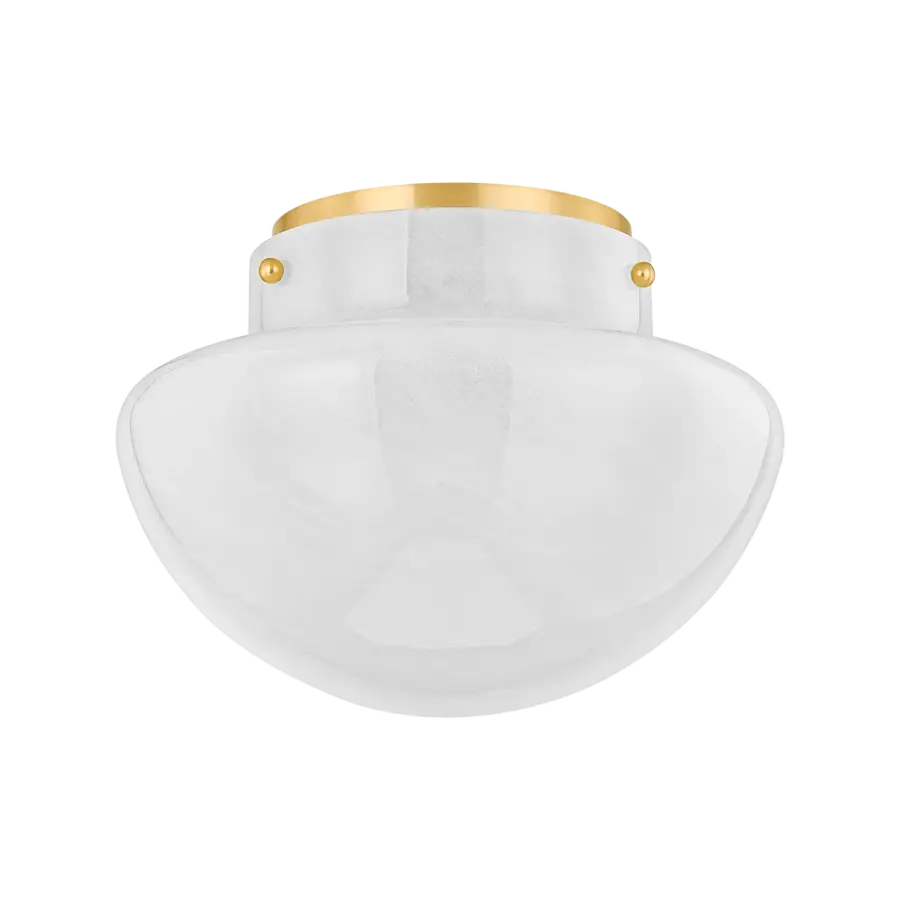 Lilou Flush Mount in Aged Brass - Image 1
