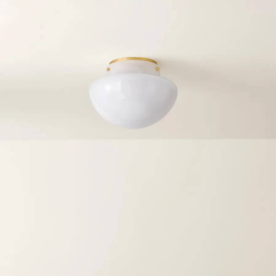 Lilou Flush Mount in Aged Brass - Image 2