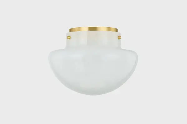 Lilou Flush Mount in Aged Brass - Image 4