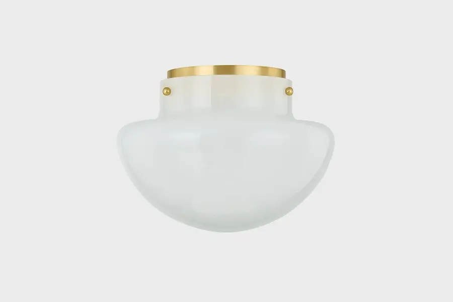 Lilou Flush Mount in Aged Brass - Image 4
