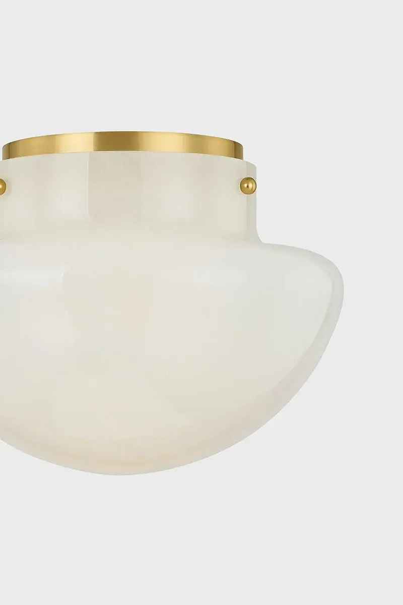 Lilou Flush Mount in Aged Brass - Image 5