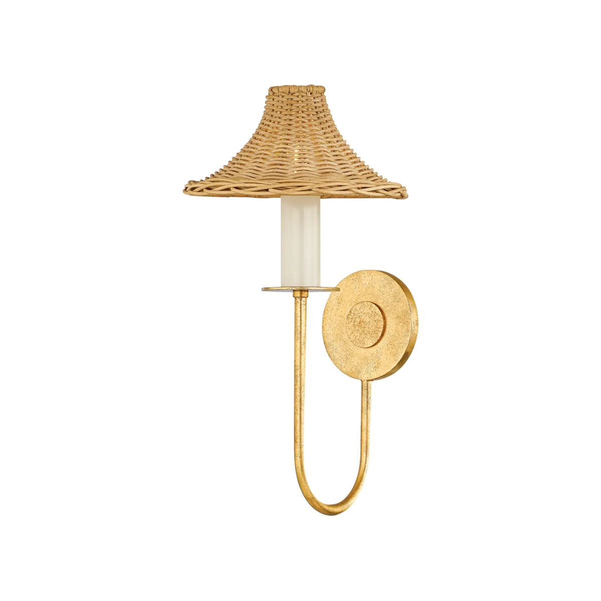 Twila Wall Sconce in Vintage Gold Leaf