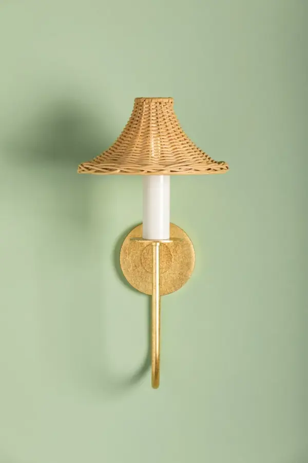 Twila Wall Sconce in Vintage Gold Leaf - Image 3