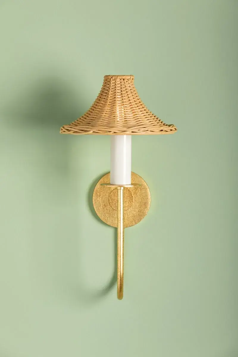 Twila Wall Sconce in Vintage Gold Leaf - Image 3