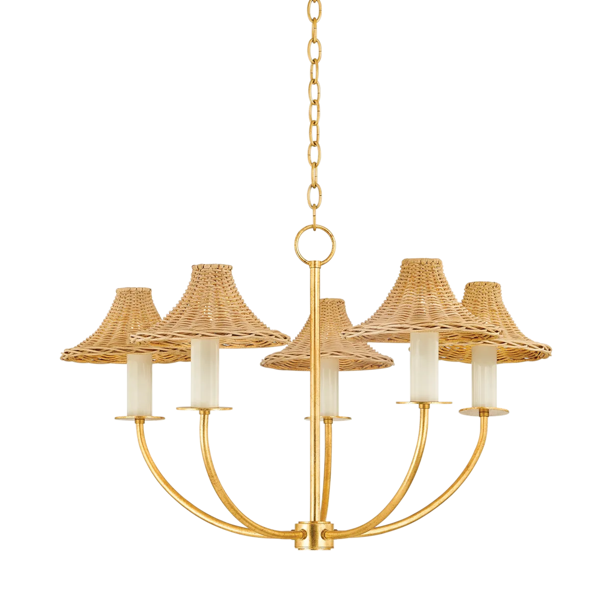 Twila Chandelier in Vintage Gold Leaf