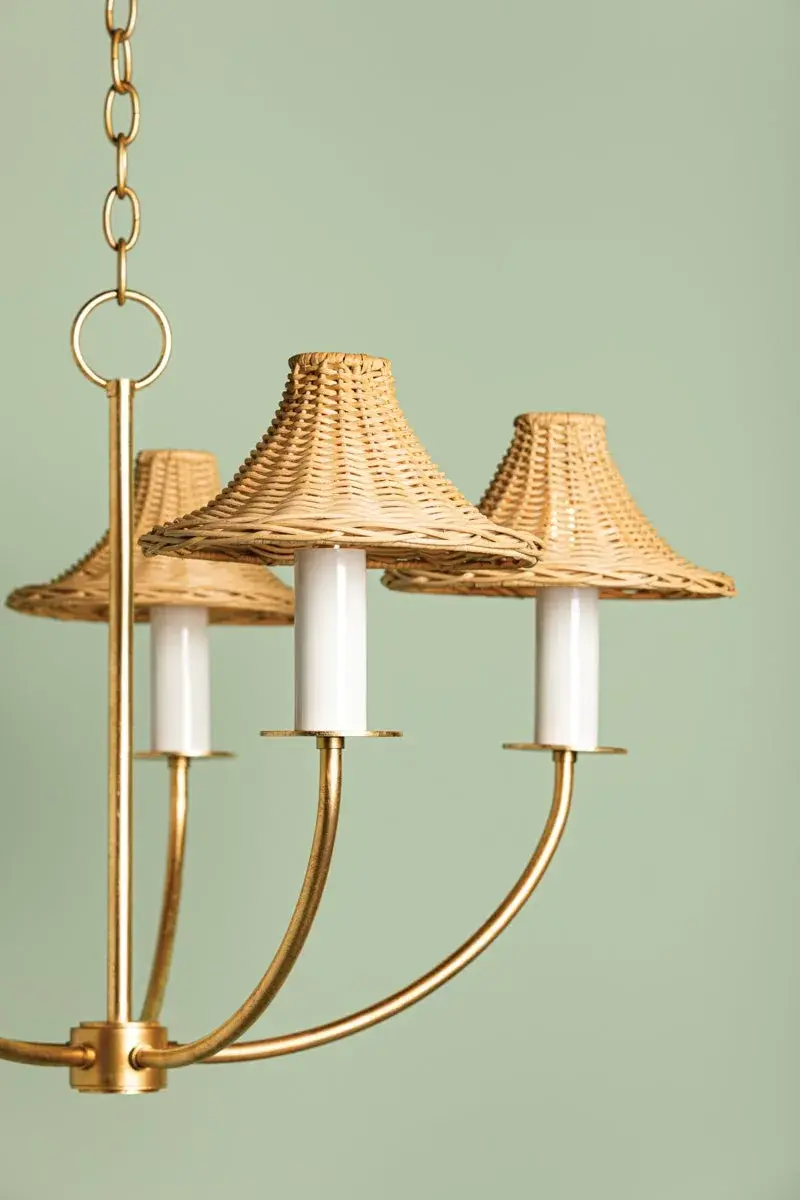 Twila Chandelier in Vintage Gold Leaf - Image 3