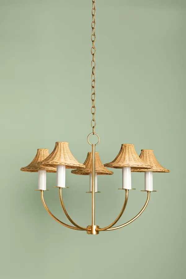 Twila Chandelier in Vintage Gold Leaf - Image 5