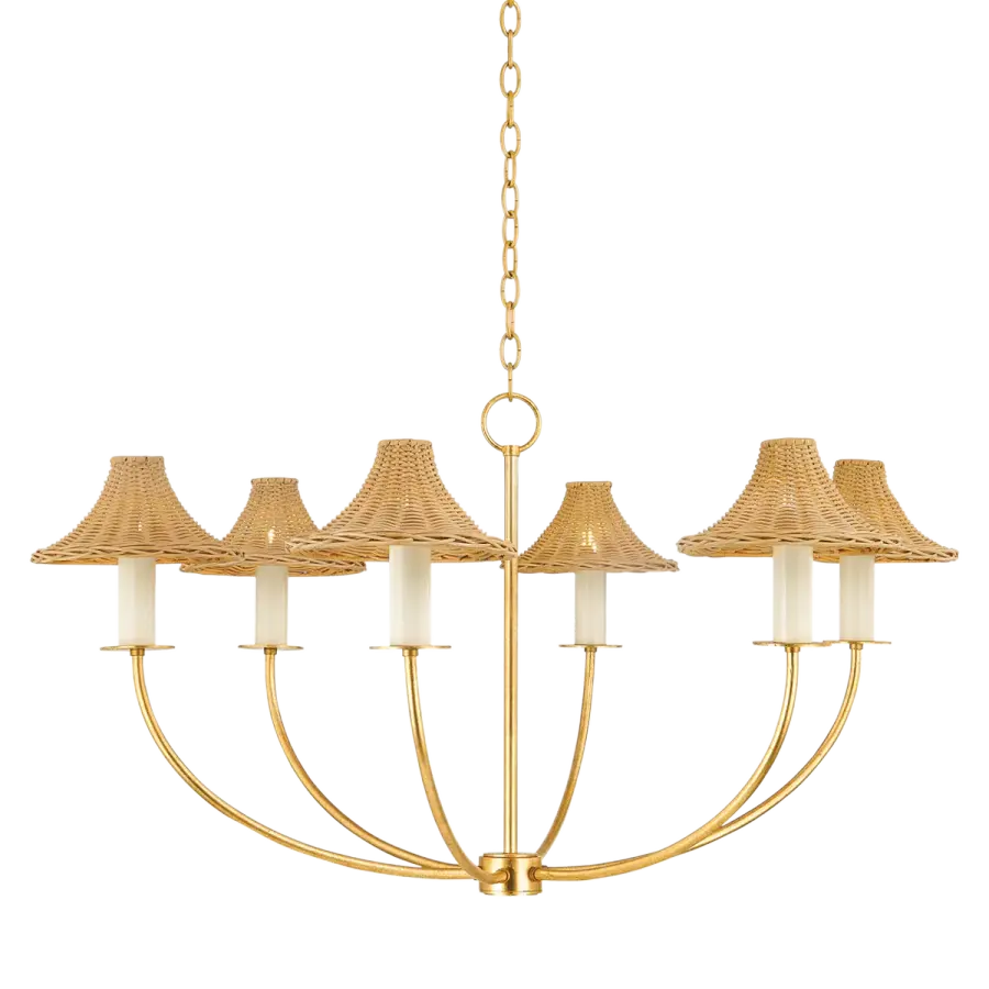 Twila Rattan Chandelier - Image 1