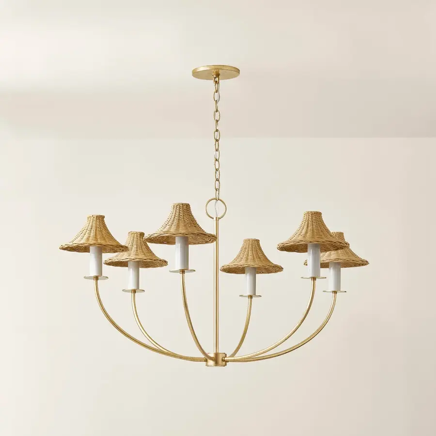 Twila Rattan Chandelier - Image 2