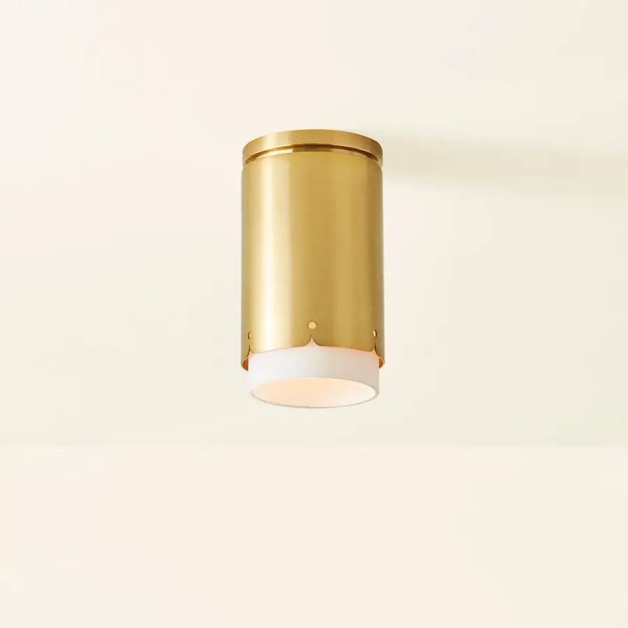 Asa Flush Mount in Aged Brass - Image 2