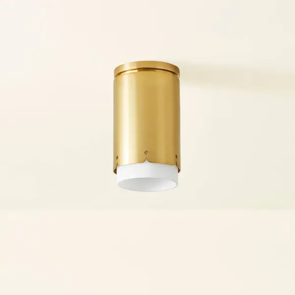 Asa Flush Mount in Aged Brass - Image 3