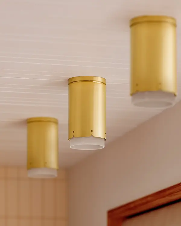 Asa Flush Mount in Aged Brass - Image 4