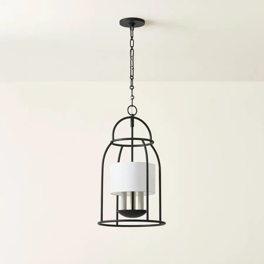 Delia Lantern in Aged Iron - Image 2