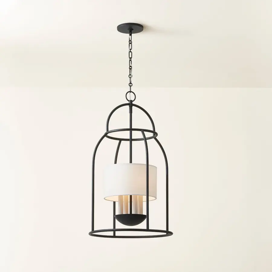 Delia Lantern in Aged Iron - Image 2