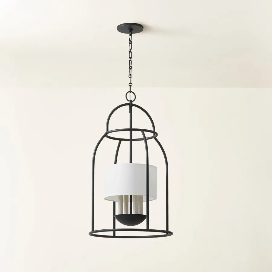 Delia Lantern in Aged Iron - Image 4