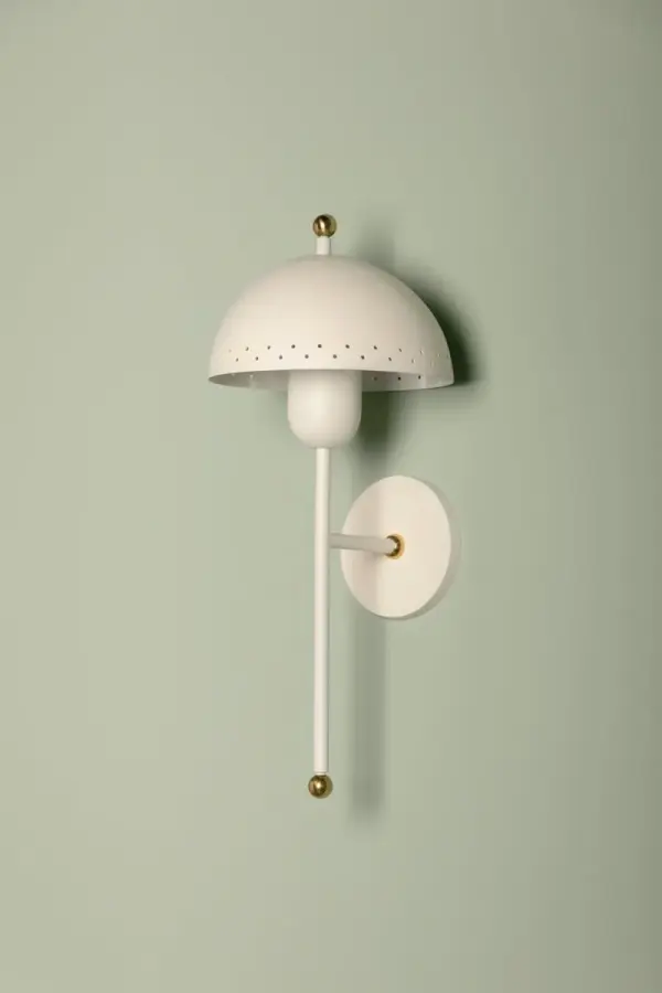 Jojo Wall Sconce in Aged Brass and Soft White - Image 3