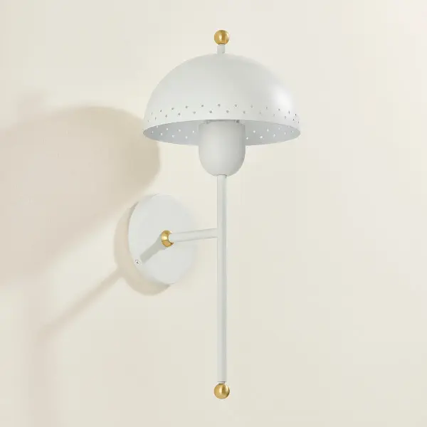 Jojo Wall Sconce in Aged Brass and Soft White - Image 4
