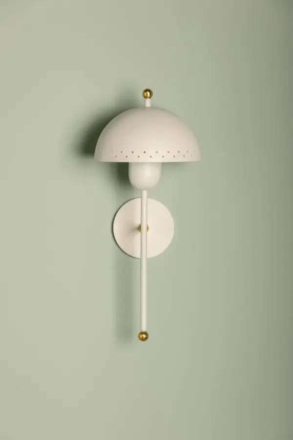 Jojo Wall Sconce in Aged Brass and Soft White - Image 7