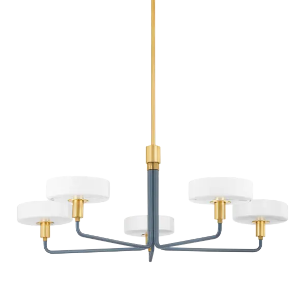 Modern Geometric Elegance with Distinctive Slate Blue Accents - Image 1