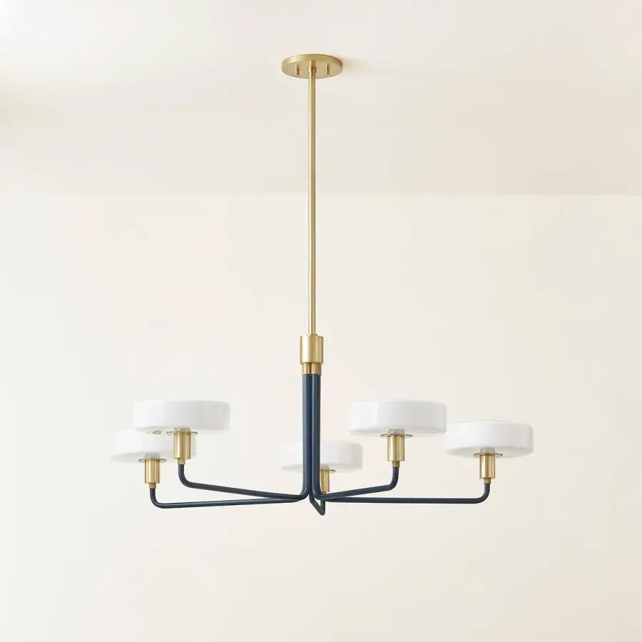 Modern Geometric Elegance with Distinctive Slate Blue Accents - Image 2