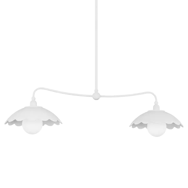 Botanical-Inspired Linear Chandelier with Sculptural Elegance - Image 1