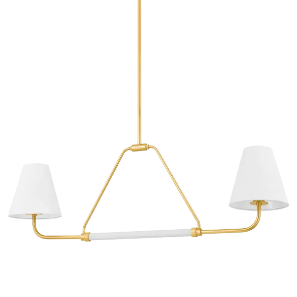 Elegant Linear Chandelier Blending Traditional and Modern Design - Image 1