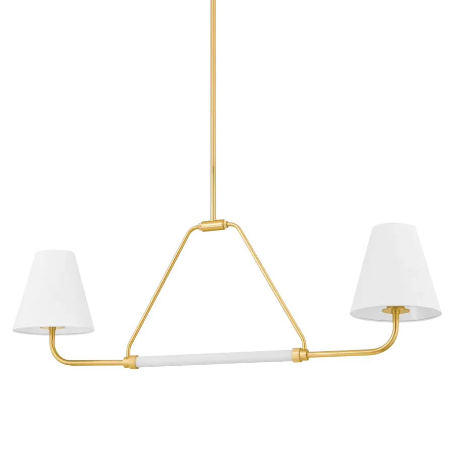 Elegant Linear Chandelier Blending Traditional and Modern Design - Image 1