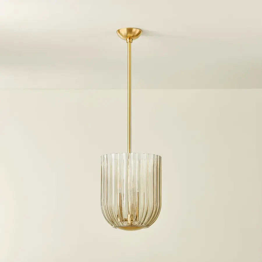 Cece Lantern in Aged Brass - Image 4