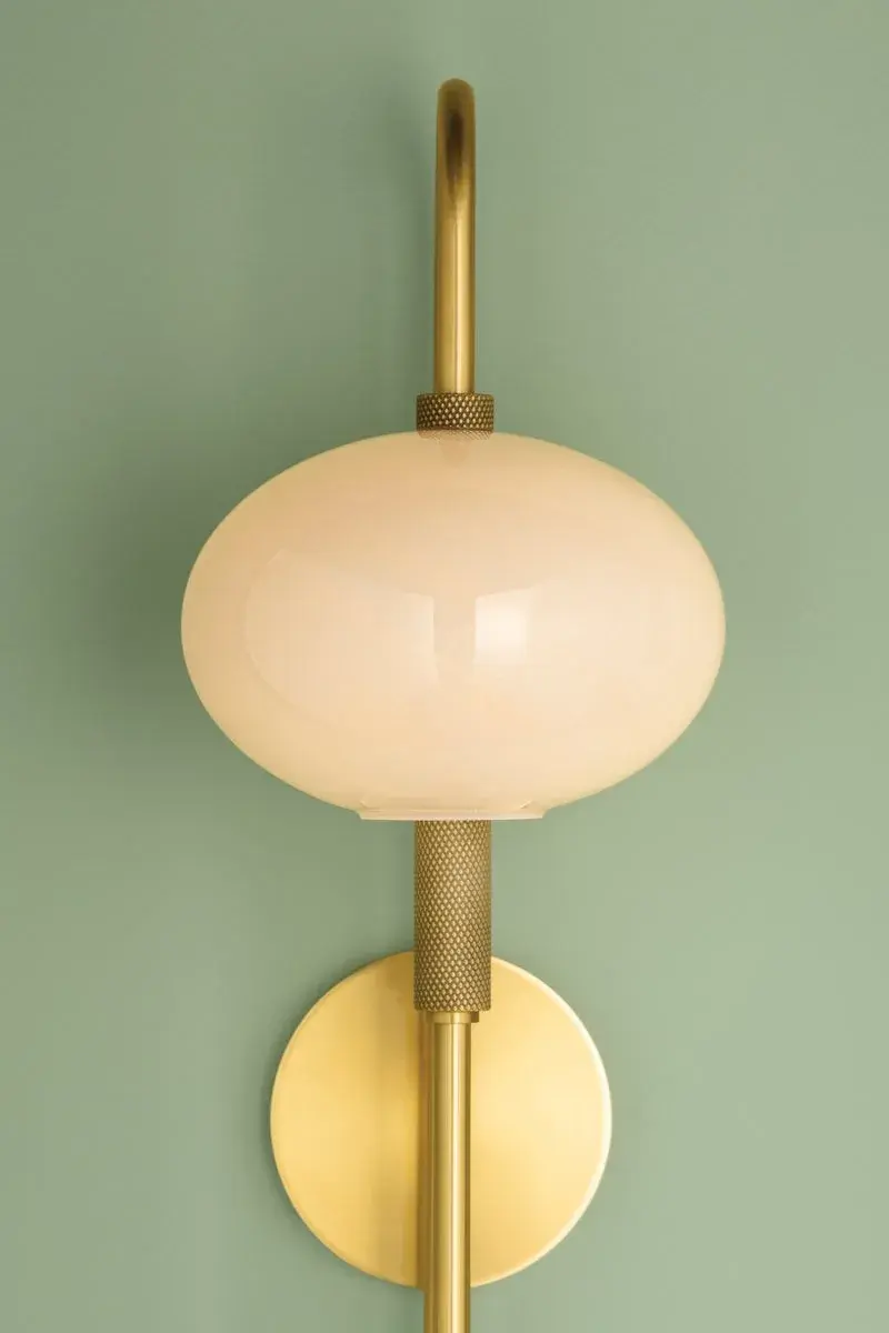 Delphine Wall Sconce in Aged Brass - Image 11