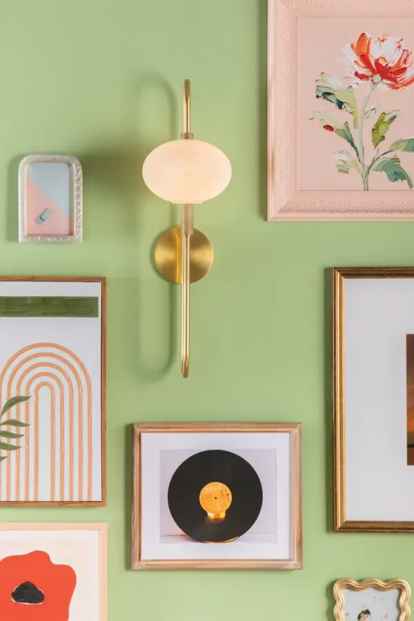 Delphine Wall Sconce in Aged Brass - Image 5