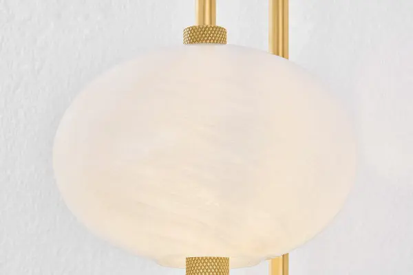 Delphine Wall Sconce in Aged Brass - Image 6