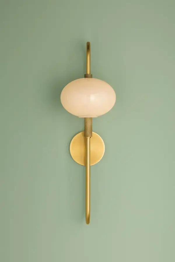 Delphine Wall Sconce in Aged Brass - Image 7