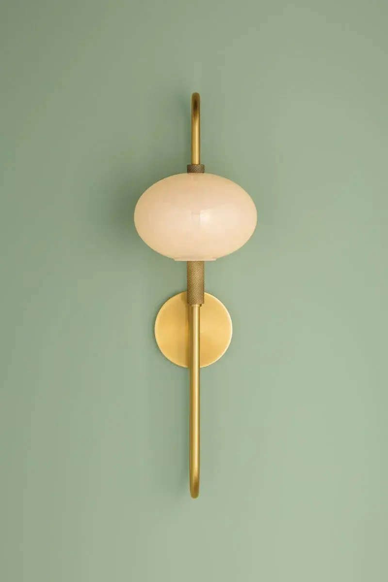 Delphine Wall Sconce in Aged Brass - Image 7